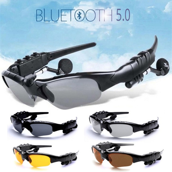 Smart Earphone Bluetooth Sunglasses, With Mic