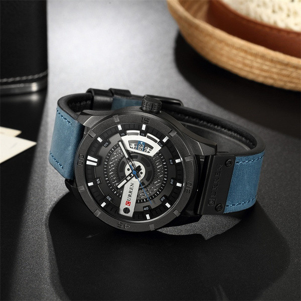 CURREN Men  Luxury Brand Men Quartz Date Clock