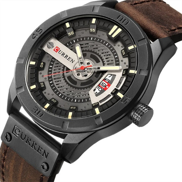 CURREN Men  Luxury Brand Men Quartz Date Clock