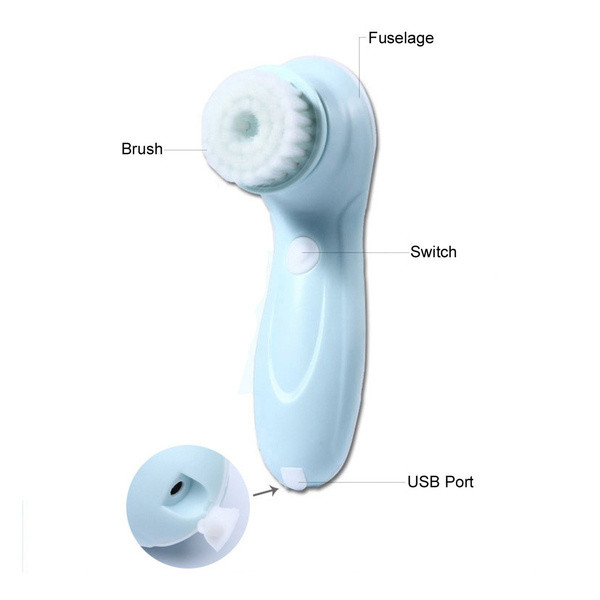 Cleansing Brush 4 in 1 Facial  Deep Clean, Blackhead Remover,
