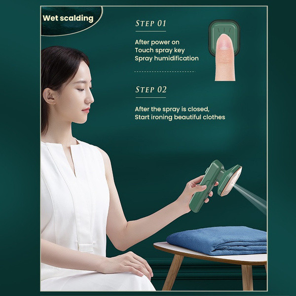Portable Professional Cloth Home Travel Ironing Machine Handhold Dry And Wet Ironing Fast Heat Garment Steamer Steam Iron