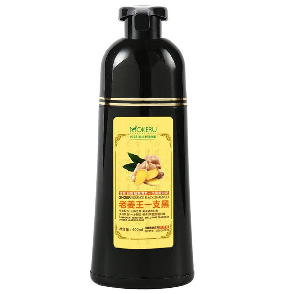Mokeru Natural Ginger 5 Minutes Fast Hair Dye Shampoo Organic Hair Dye-Buy 1 Get 1 Free