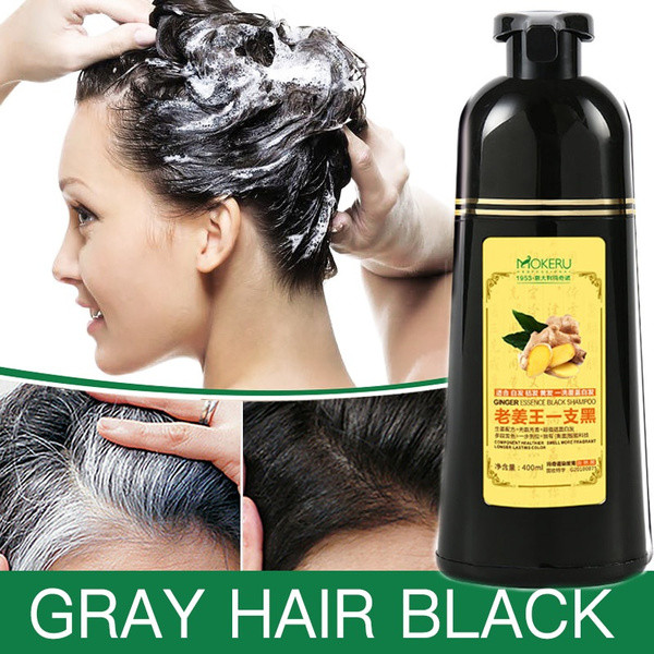 Mokeru Natural Ginger 5 Minutes Fast Hair Dye Shampoo Organic Hair Dye-Buy 1 Get 1 Free