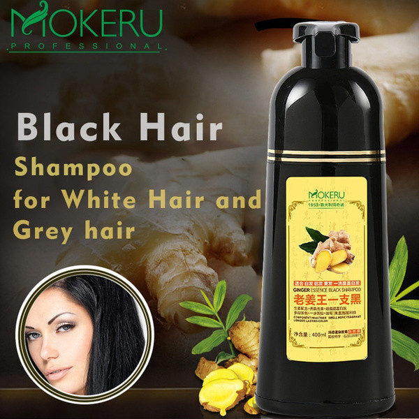 Mokeru Natural Ginger 5 Minutes Fast Hair Dye Shampoo Organic Hair Dye-Buy 1 Get 1 Free