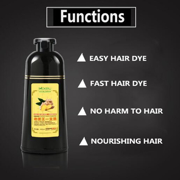 Mokeru Natural Ginger 5 Minutes Fast Hair Dye Shampoo Organic Hair Dye-Buy 1 Get 1 Free