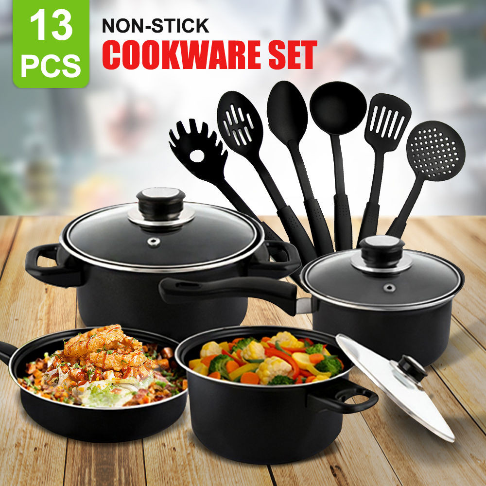 Olympia 13 PCs Non-Stick Cookware Set