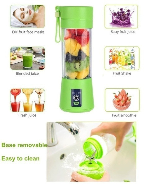 Fruit Juicer Mixer, Mini Portable Rechargeable