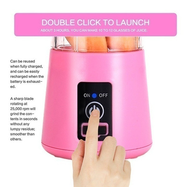 Fruit Juicer Mixer, Mini Portable Rechargeable