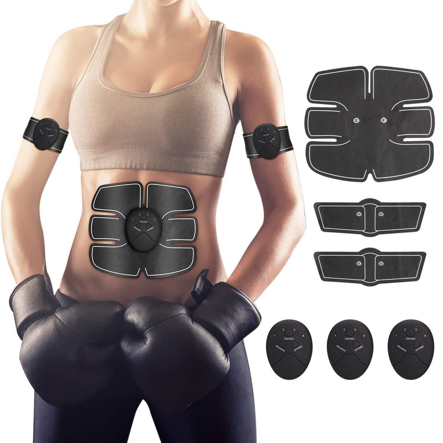 Electric Smart EMS Abdominal Muscle Fitness Muscle Stimulator Training