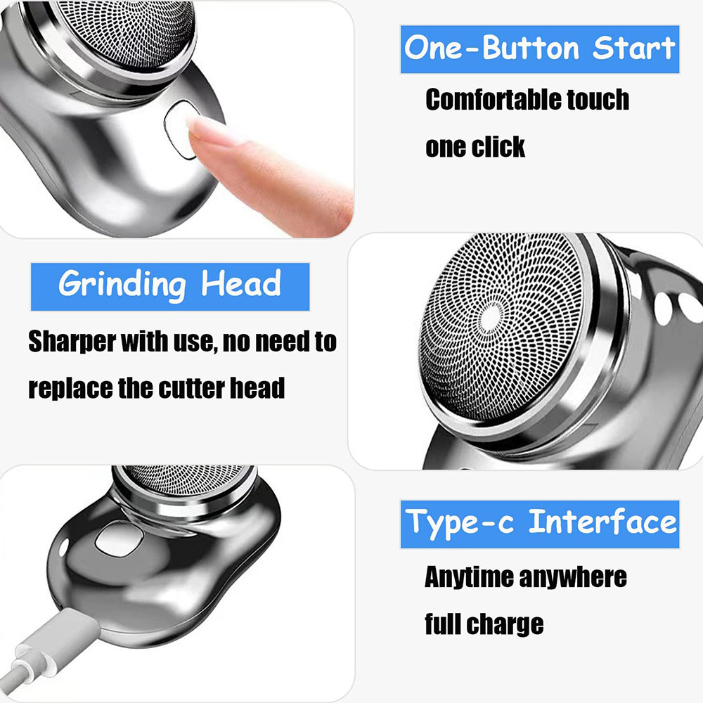 Portable Mini Waterproof electric shaver travel Beard razor