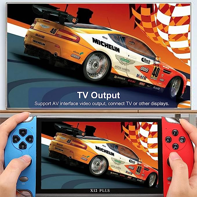 Retro Handheld Game Console 6.5 Inch Display