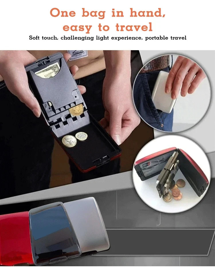 ANTI-THEFT ALUMINUM WALLET CLIP